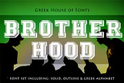 Brotherhood Greek Font Set, a Handwritten Font by Fontastic Ventures (Thumbnail 1 of 6)