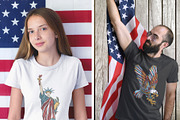 USA old school tattoo, a Background Graphic by intueri (Thumbnail 3 of 8)