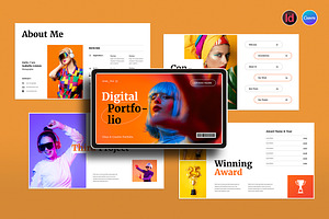 Digital Portfolio Presentation, a Presentation Template by Spark_Creative