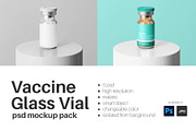 Vaccine Glass Vial Bottle Mockup Set, a Packaging Mockup by Remnand Studio (Thumbnail 10 of 10)