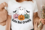 Cute Halloween Ghost Pumpkin Craft, a Seasonal Illustration by CrexoraLab (Thumbnail 3 of 4)