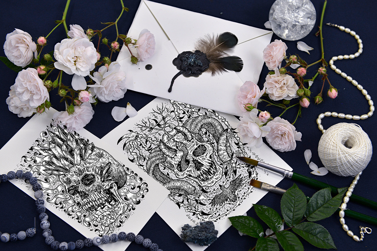 Evil skulls part 4, an Illustration by Samiramay (Photo 5 of 6)