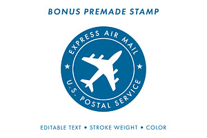 Postage Stamp Template Set Updated