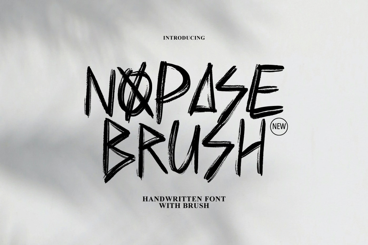 Nopase - Handwritten Brush, a Handwritten Font by tebaltipislab (Photo 1 of 9)