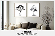 Tree Ink Silhouettes, an Object Graphic by Digital Art Creations (Thumbnail 4 of 5)
