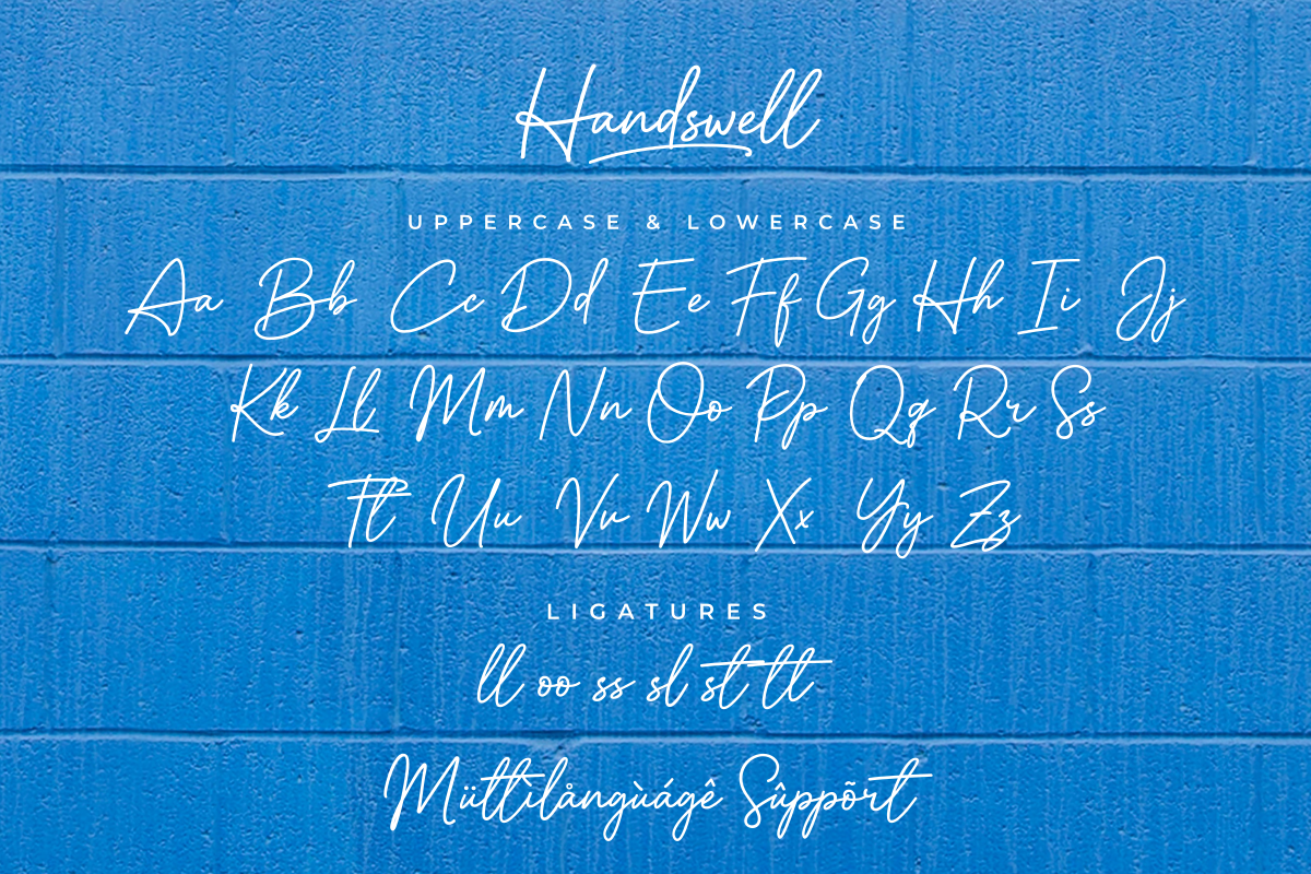 Handswell | Handwritten Font, a Handwritten Font by Ghuroba Studio (Photo 8 of 9)