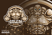 Golem Mascot Esport Logo, a Branding & Logo Template by prps.std (Thumbnail 1 of 3)