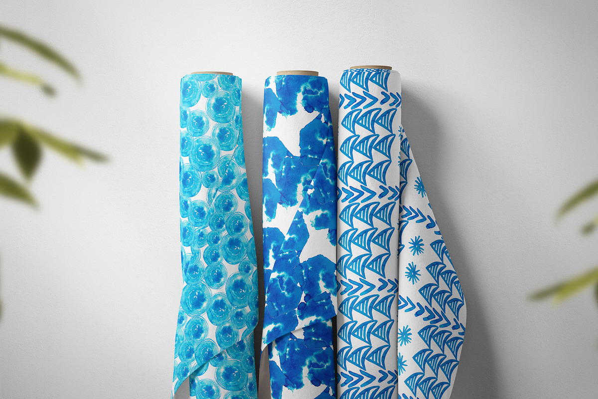Watercolor seamless patterns, a Pattern Graphic by Visual Animal (Photo 4 of 6)