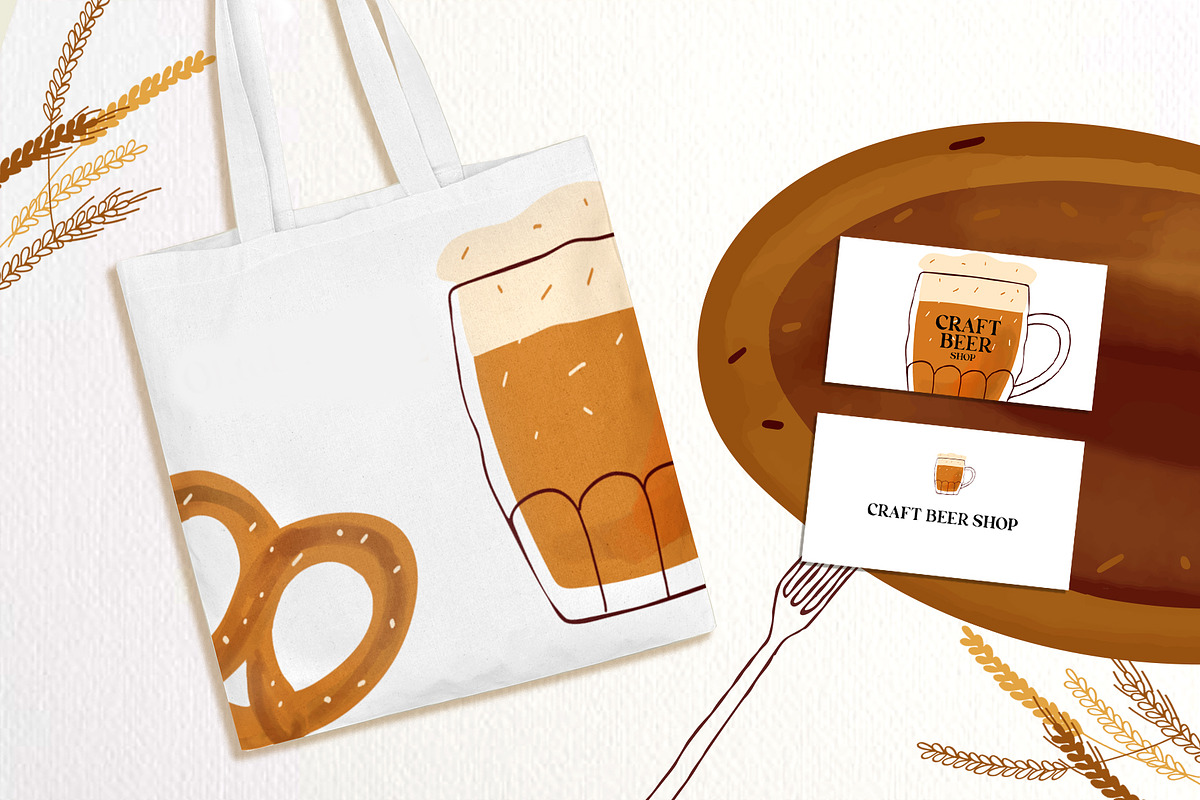 Beer Festival Clipart collection, a Food Illustration by ViktoriaLapshyna (Photo 6 of 6)