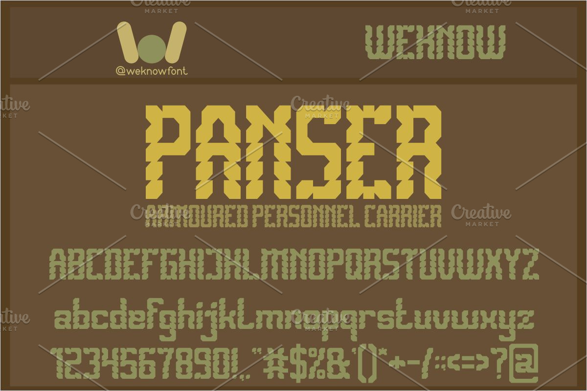 Biomechanical switches font, a Font by weknow (Photo 3 of 8)