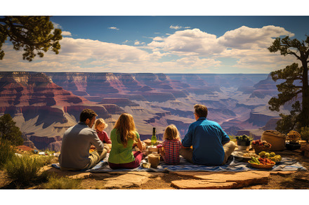 river grand canyon landscape ai, a Background Photo by pikepicture