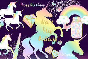 Magical Unicorns, Einhorn, Rainbow