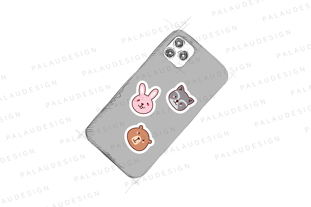 Cute Forest Characters Outline, a Seasonal Illustration by Palau (Photo 6 of 12)