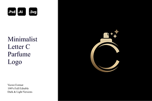 Minimalist Letter C Parfume Logo, a Branding & Logo Template by Luxury Logos
