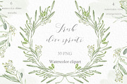 Olive Branch Wreaths clipart, an Illustration by LABFcreations (Thumbnail 3 of 5)