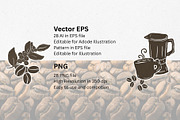 Bundle Coffee Icons for Patterns, an Outline Icon by TwonTwo Studio (Thumbnail 2 of 6)