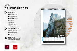 Printable 2025 Wall Calendar