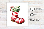 Christmas Elf Shoes Clipart, an Illustration by Canvas Craft (Thumbnail 8 of 8)