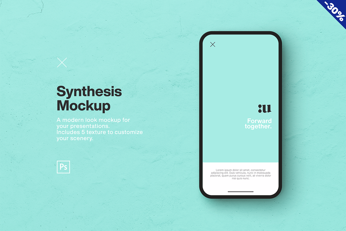 Synthesis - Smartphone Mockup, a Mockup by Unio Designs (Photo 1 of 6)