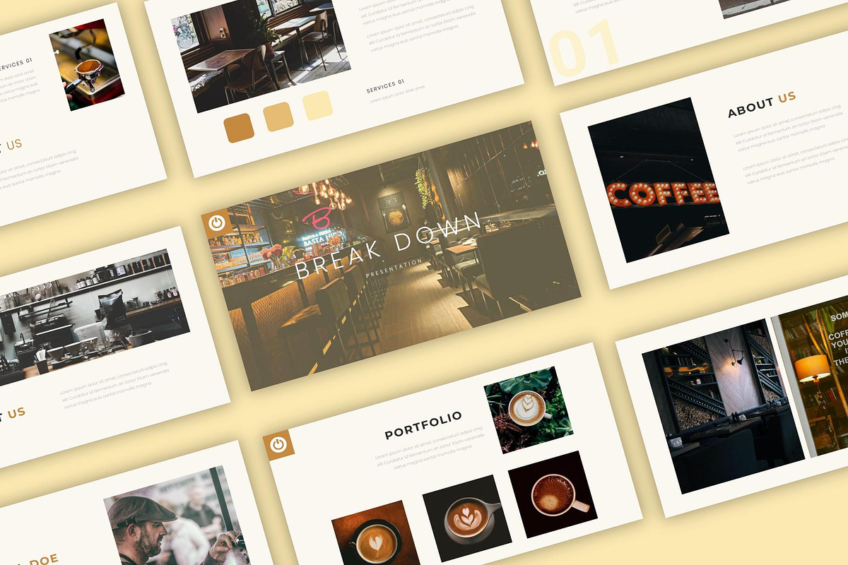 Break Down - PowerPoint Template, a Presentation Template by riz creative studio (Photo 1 of 9)