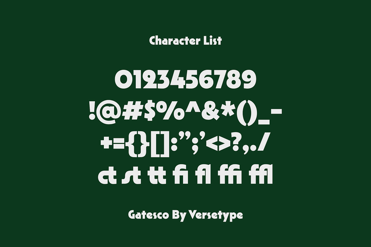 Gatesco, a Sans Serif Font by Versetype (Photo 12 of 12)