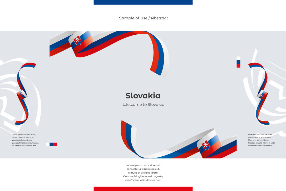 Slovakia flag ribbon vector, a Templates & Theme by Simbos (Photo 9 of 9)