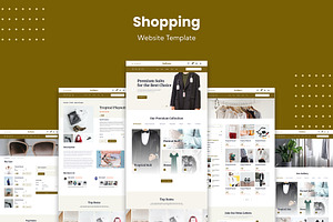 E-commerce Shopping Website Template, an UI Kit Template by Kreativ Space