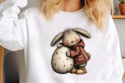 Whimsical Easter Bunny Clipart, an Illustration by SinaCreation (Thumbnail 8 of 11)