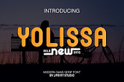 Yolissa | A Modern Sans Serif Font, a Sans Serif Font by JprintStudio (Thumbnail 1 of 6)