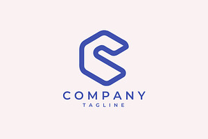 C letter hexagonal logo, a Branding & Logo Template by Vectorium Studio