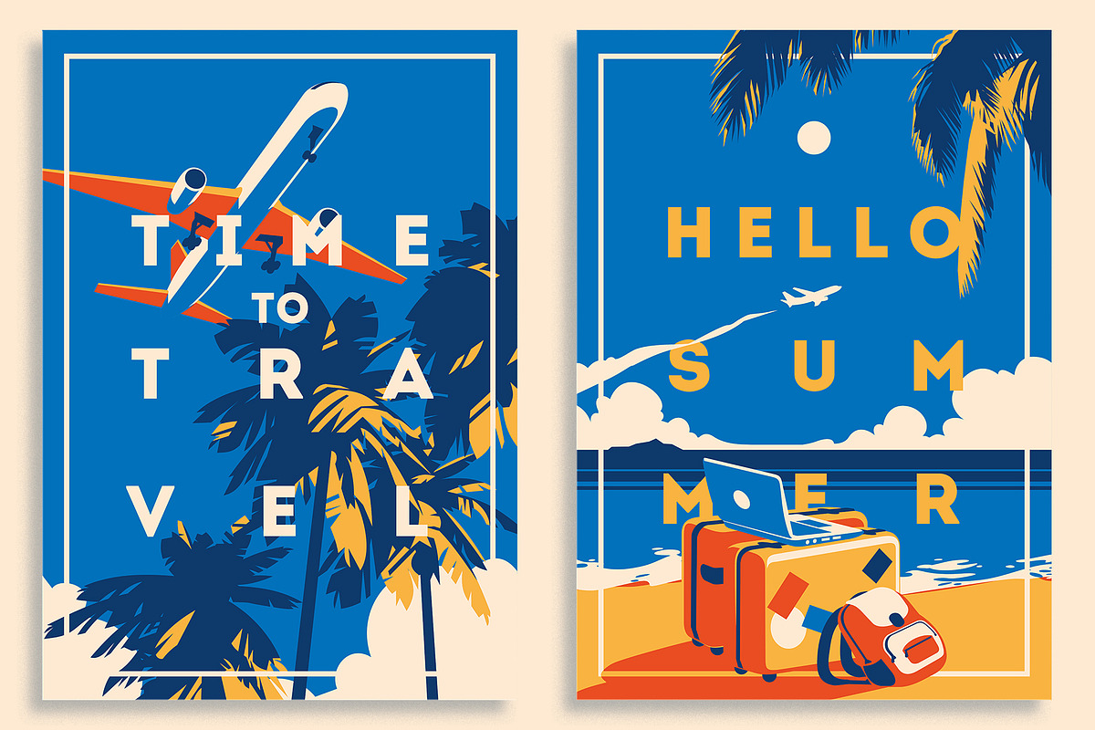 16 AirTravel Illustrations, a Decorative Illustration by Alexander Baidin (Photo 2 of 12)