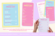 Pretty Pop Price List Templates, a Card Template by Hell Yeah Designs (Thumbnail 5 of 8)