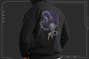 Snake and rabbit tshirt illustration, an Animal Illustration by Syahid Zain (Thumbnail 3 of 3)