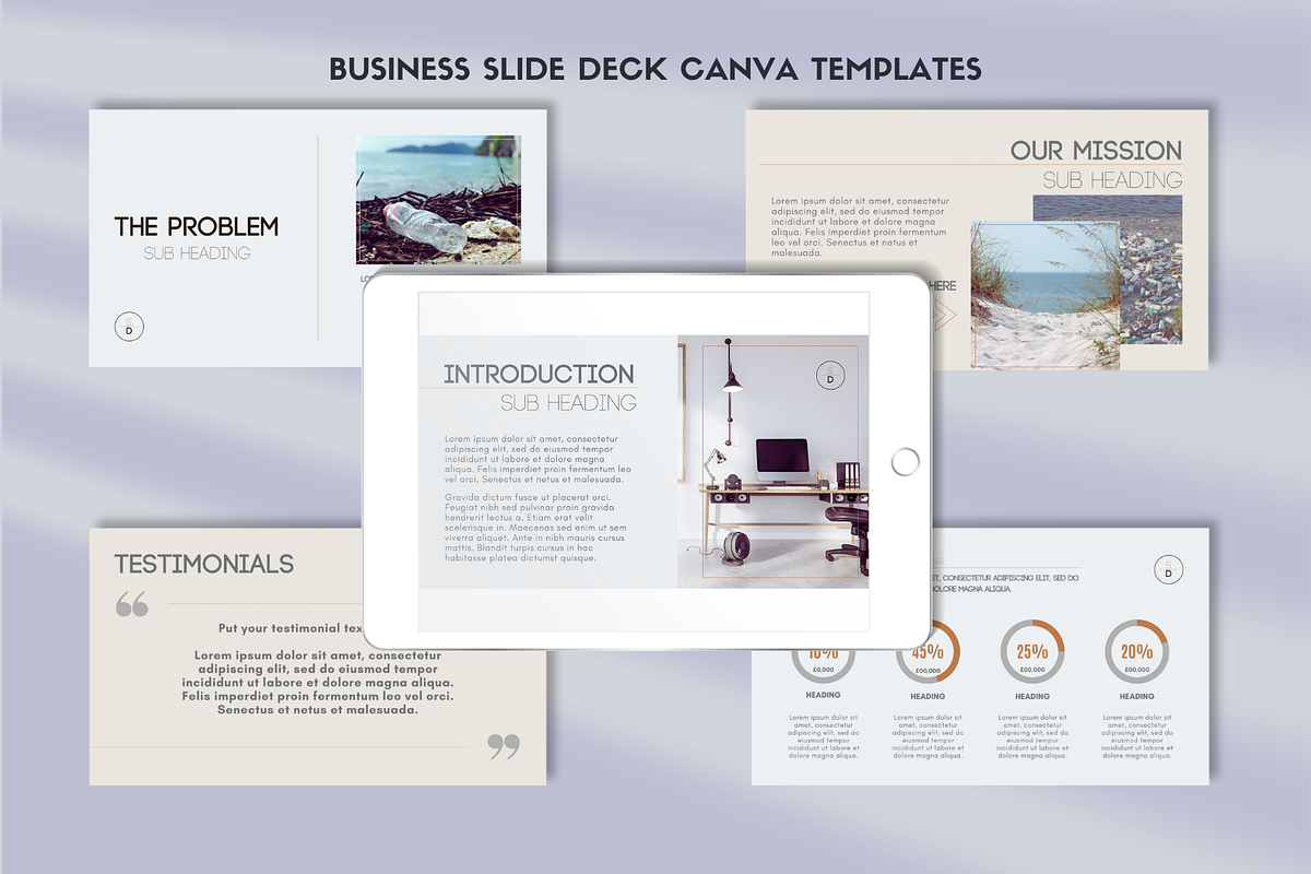 Business Slide Deck Canva | Glacial, a Presentation Template by Monarch 21 Design (Photo 1 of 7)