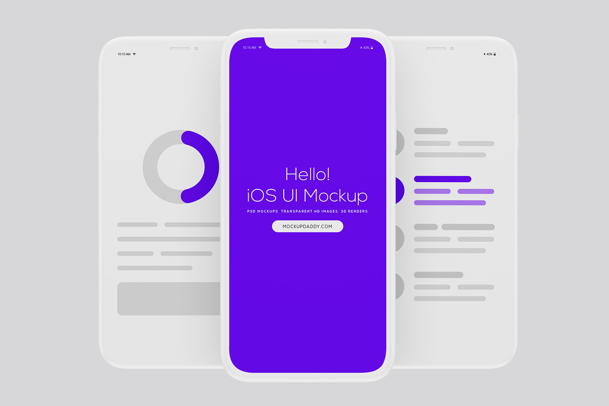 App UI Mockup for iOS, a Device Mockup by Mockupdaddy