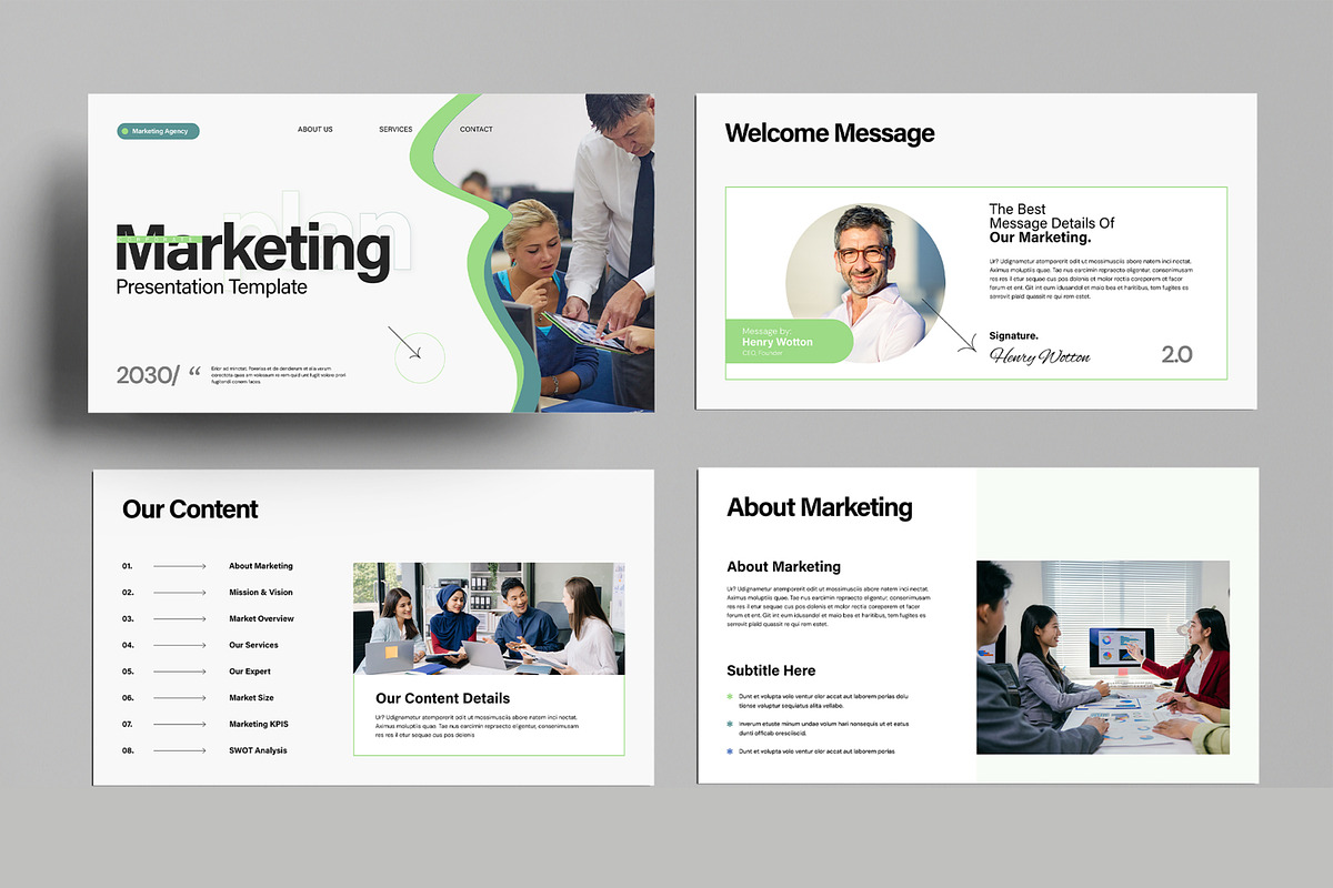 Marketing Plan Presentation Template, a Presentation Template by MightyDesign (Photo 2 of 8)