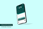iPhone 15 Pro Mockup | 3D Rendering, an iPhone Mockup by mrfauzi (Thumbnail 10 of 17)