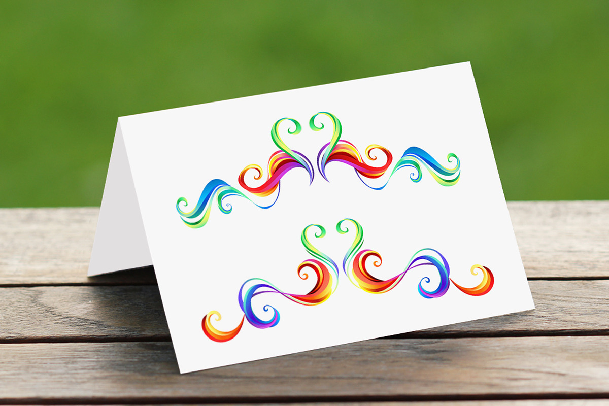 Rainbow decorative frame scroll, an Object Graphic by blackmoon9 (Photo 3 of 3)