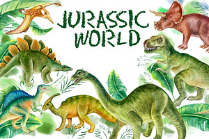 20% OFF! Jurassic World, an Animal Illustration by Watercolor dreams