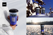 Winter Paper Cup Mockup Set v.1, a Cups & Container Mockup by creatsy5 (Thumbnail 1 of 11)