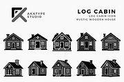 Log Cabin Icon Vector, a Solid Icon by Akatype Studio (Thumbnail 1 of 3)