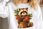 Whimsical Christmas Animals Clipart, a Seasonal Illustration by Canvas Craft (Thumbnail 5 of 10)