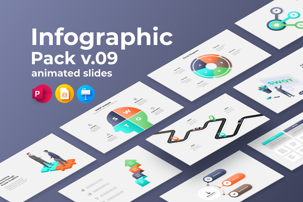Animated Business Infographic Pack, a Presentation Template by Abert (Photo 1 of 6)