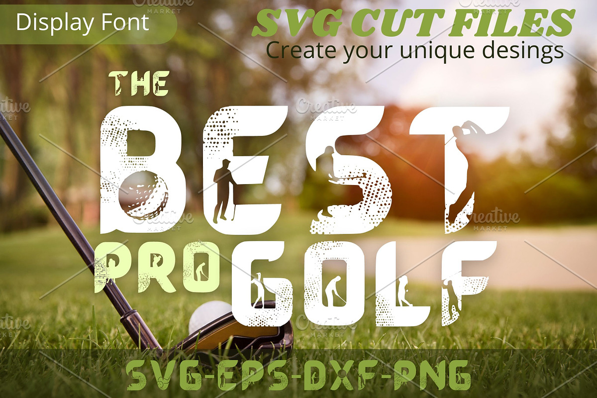 The Best Pro Golf Font, SVG cut file, a Font by Tattoo Worker Studio (Photo 1 of 4)