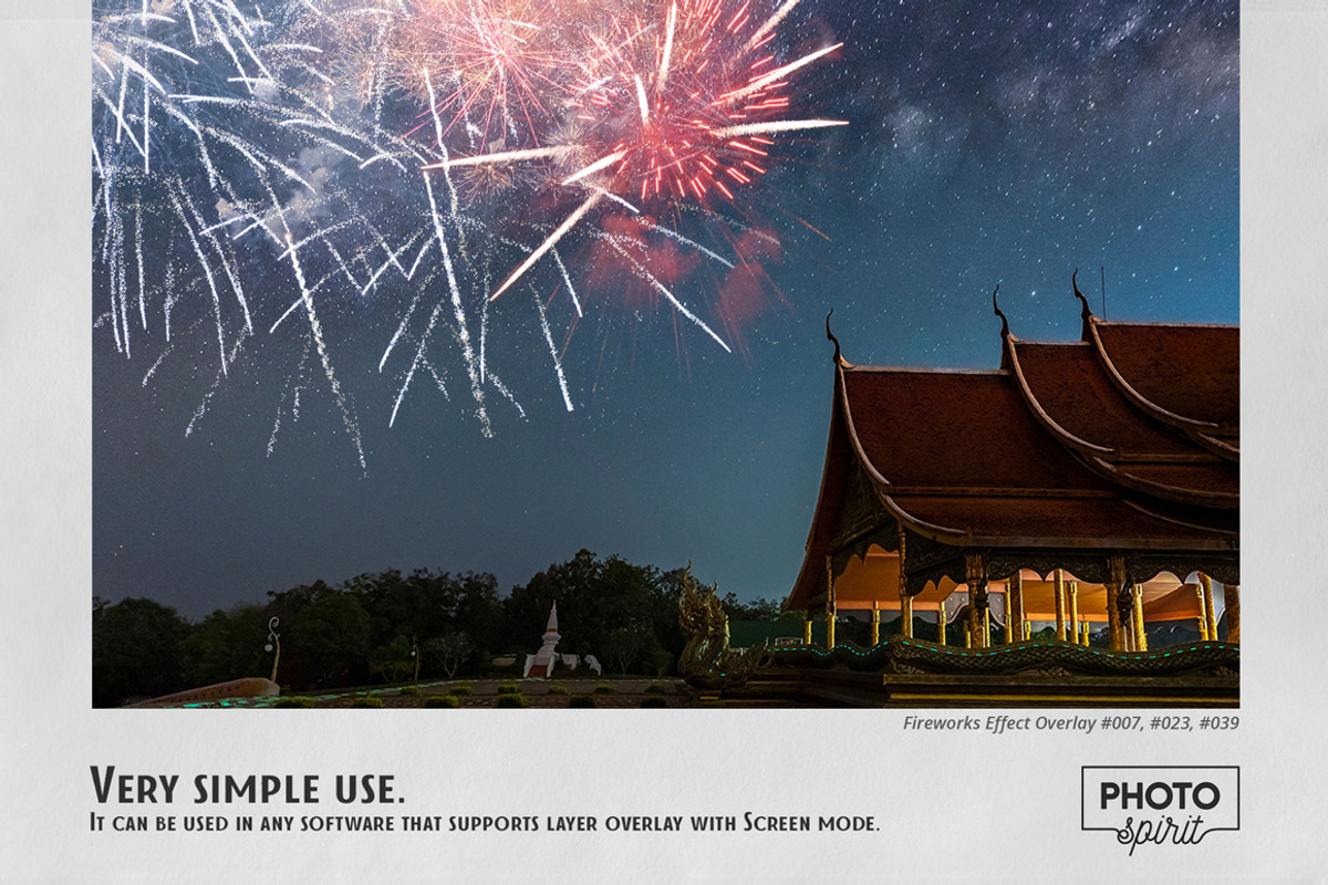 Fireworks Effect Overlays, a Brushes & More by PhotoSpirit (Photo 6 of 10)