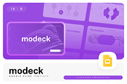 Modeck – Pitch Deck Google Slides, a Presentation Template by Ermedia Studio (Thumbnail 1 of 8)