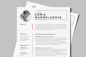 Clean And Creative Minimal Resume, a Resume Template by PixelStudio