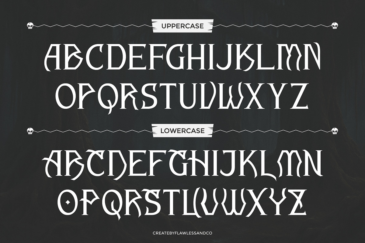 Darkcharis - Mystic Display Font, a Font by Flawless And Co (Photo 8 of 10)