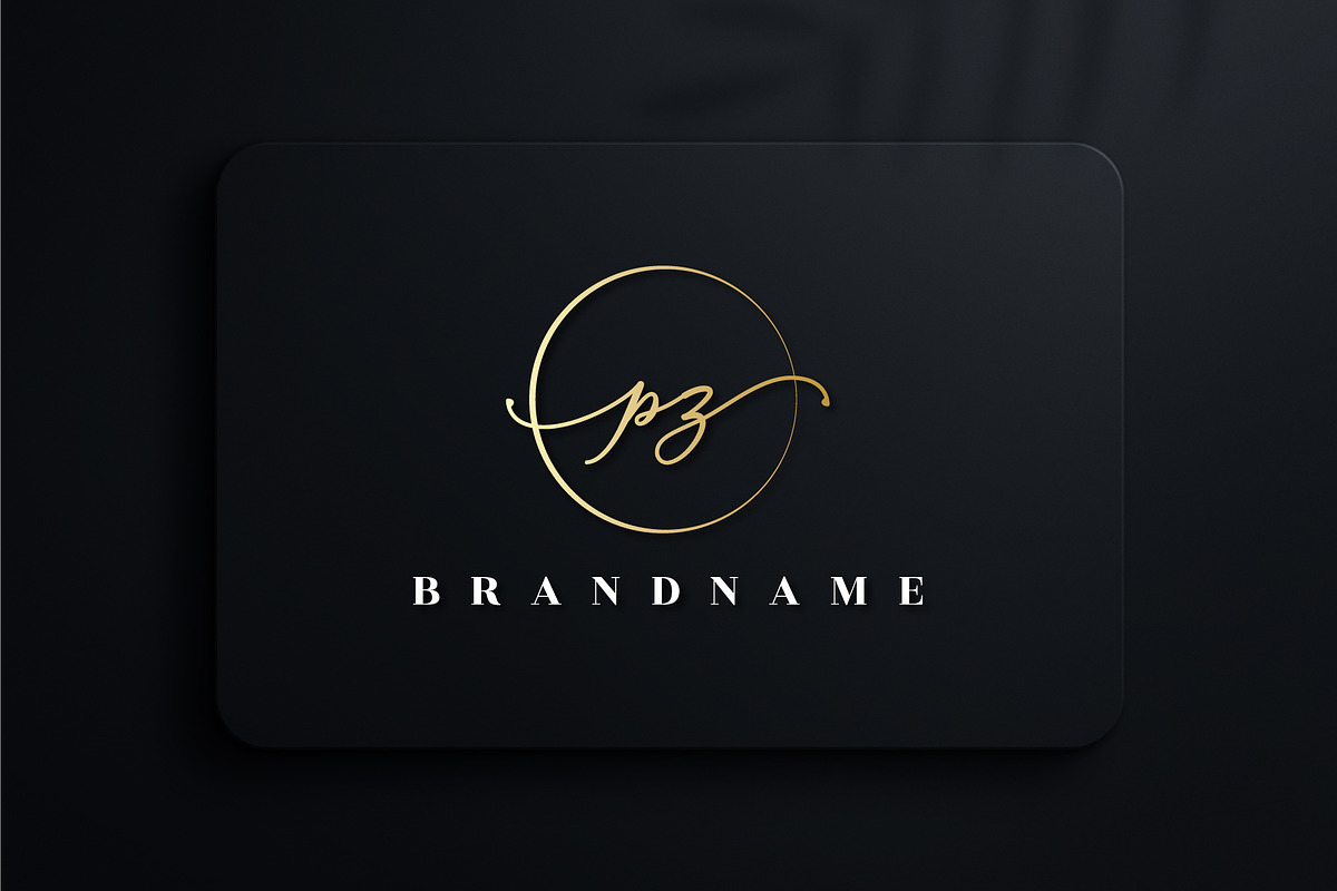 letter PZ handwritten signature logo, a Branding & Logo Template by Team_Ultra_Graphics