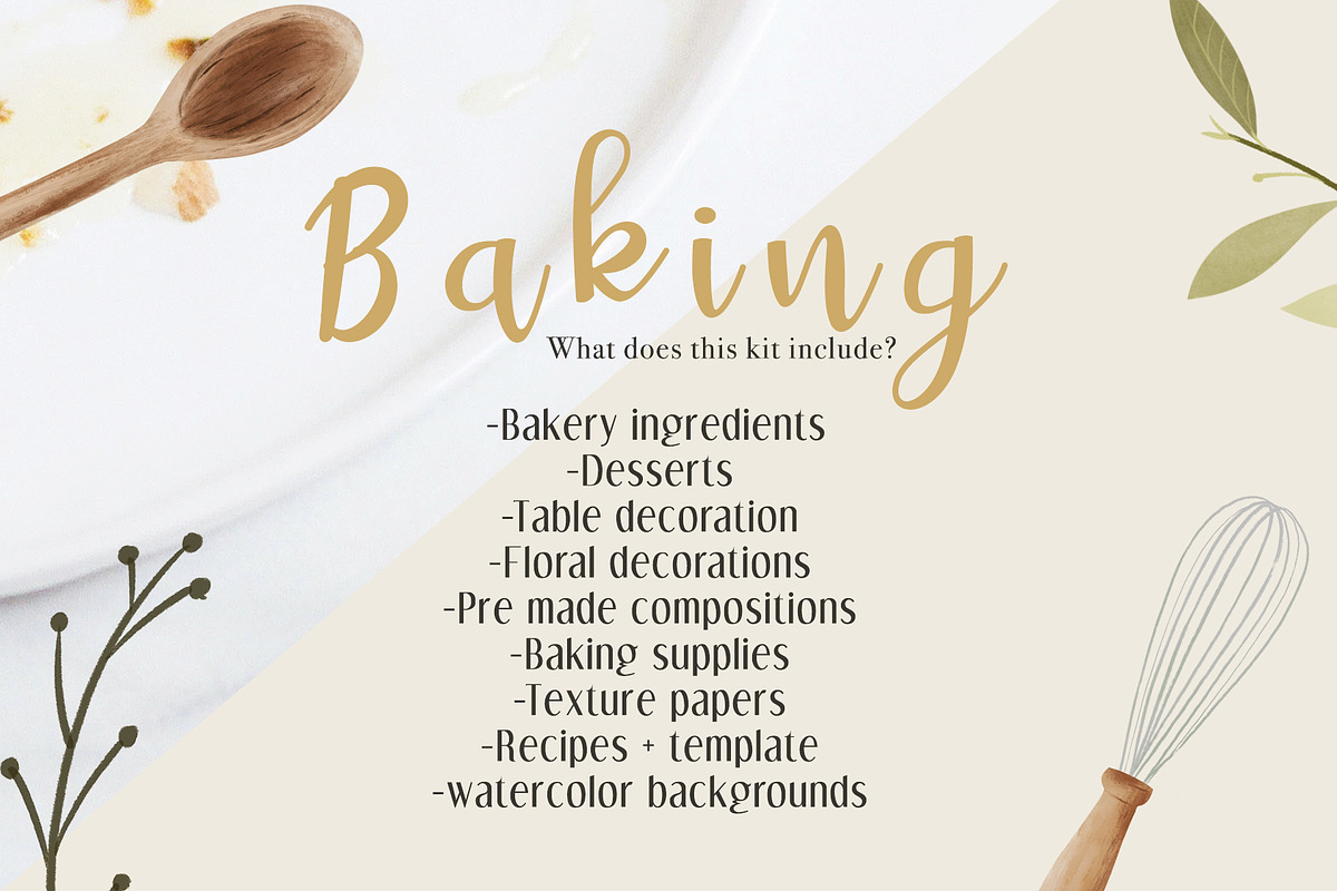 Baking Handpainted Collection, an Illustration by Cocoa studio by Eliza M (Photo 2 of 11)